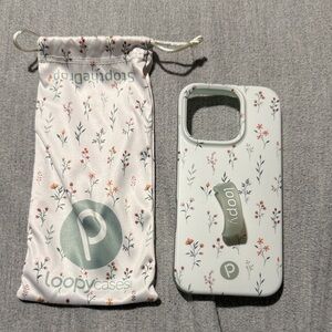 Loopy Case Floral Design Phone Case - White and Pink